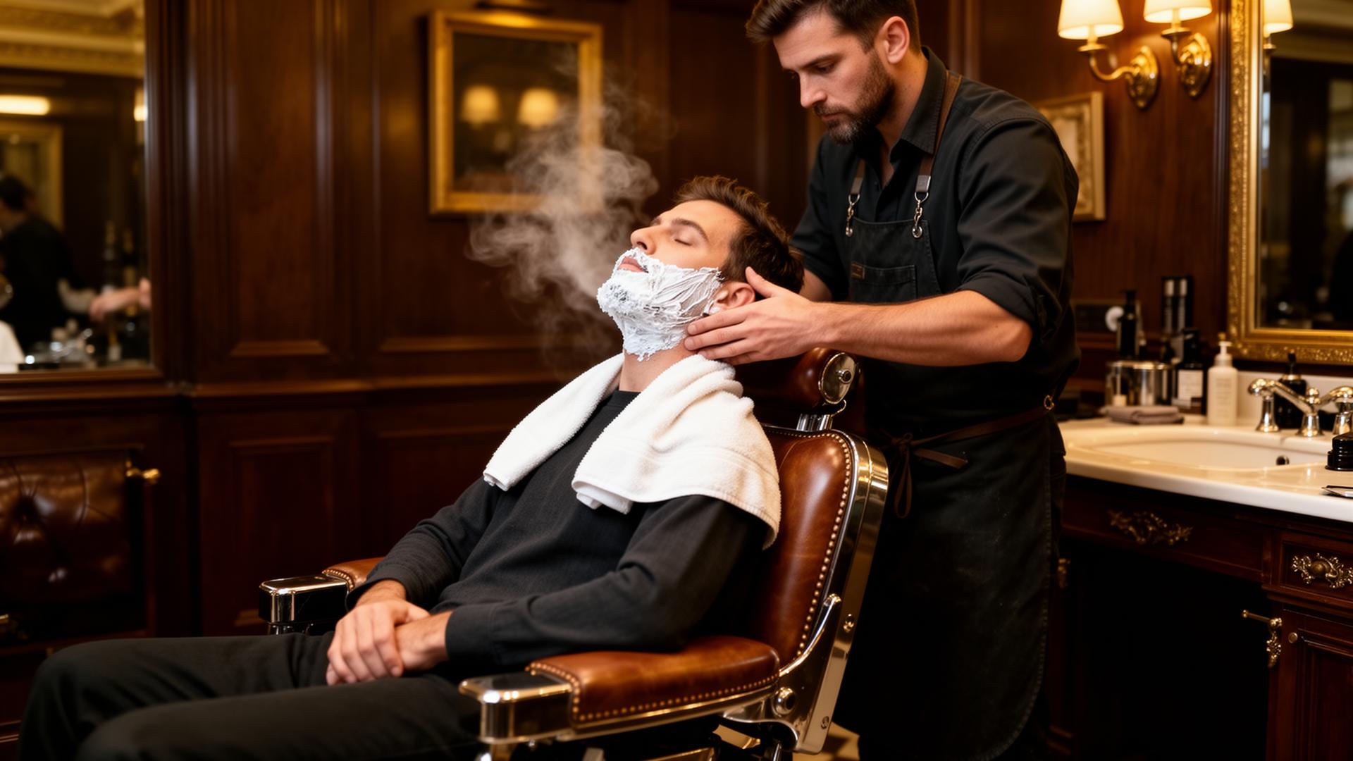Hot towel shave